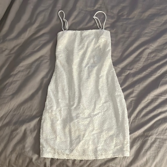 Lucy in the Sky Empress White Sequin Dress - Picture 1 of 3